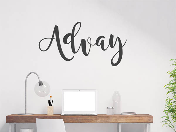 Wandtattoo Advay in Handschrift