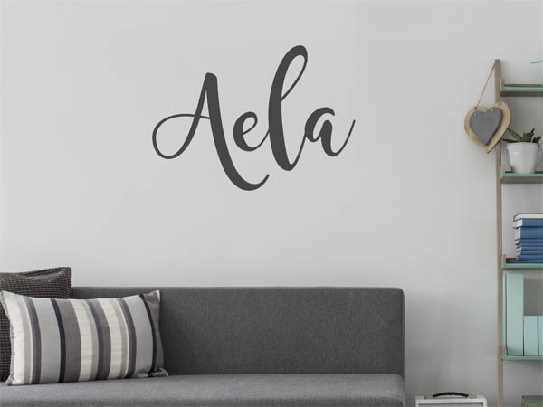 Wandtattoo Aela in Handschrift