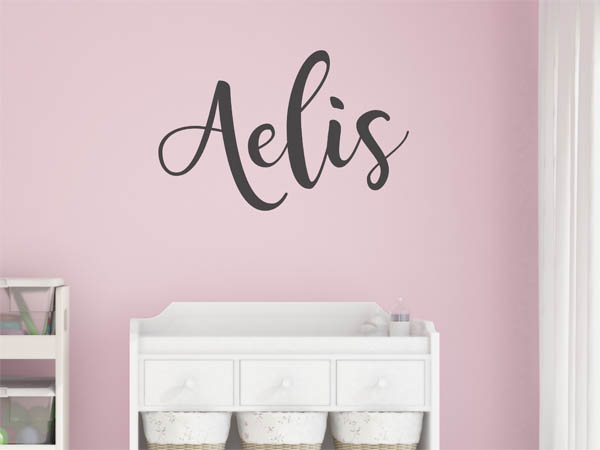 Wandtattoo Aelis in Handschrift