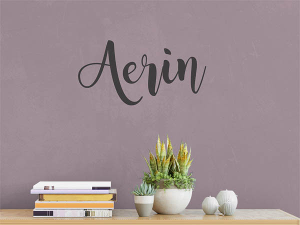 Wandtattoo Aerin in Handschrift