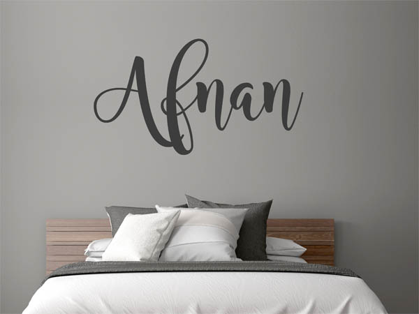 Wandtattoo Afnan in Handschrift