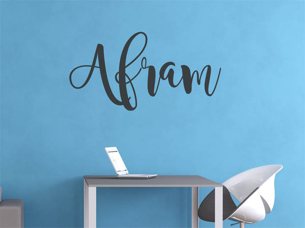 Wandtattoo Afram in Handschrift