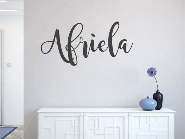Wandtattoo Afriela in Handschrift
