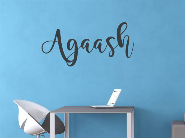 Wandtattoo Agaash in Handschrift