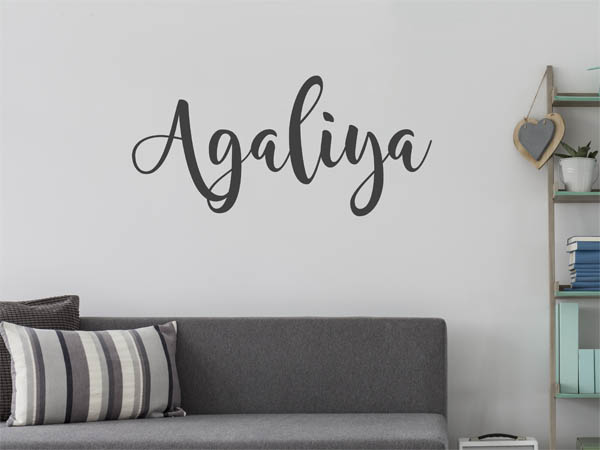 Wandtattoo Agaliya in Handschrift