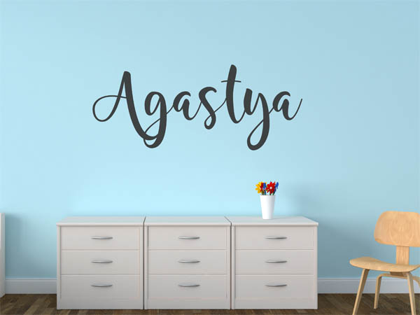 Wandtattoo Agastya in Handschrift