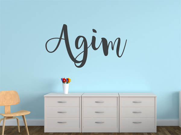 Wandtattoo Agim in Handschrift