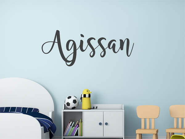 Wandtattoo Agissan in Handschrift