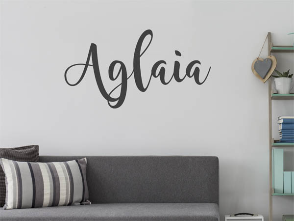 Wandtattoo Aglaia in Handschrift