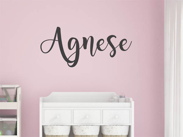 Wandtattoo Agnese in Handschrift