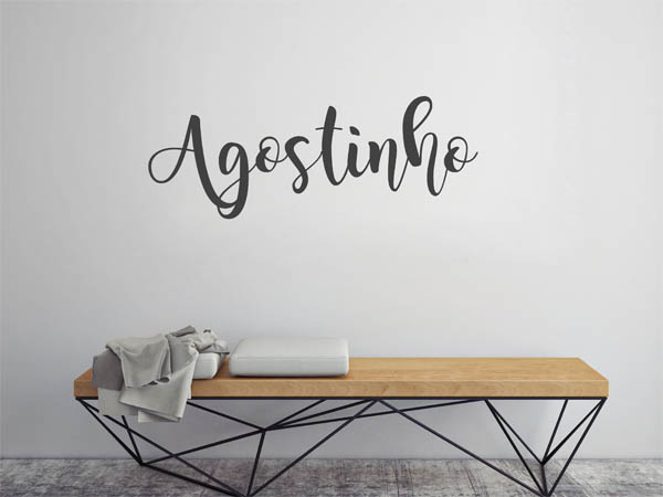Wandtattoo Agostinho in Handschrift