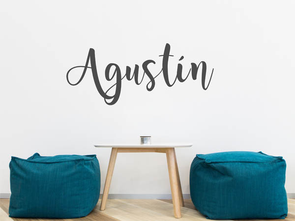 Wandtattoo Agustín in Handschrift
