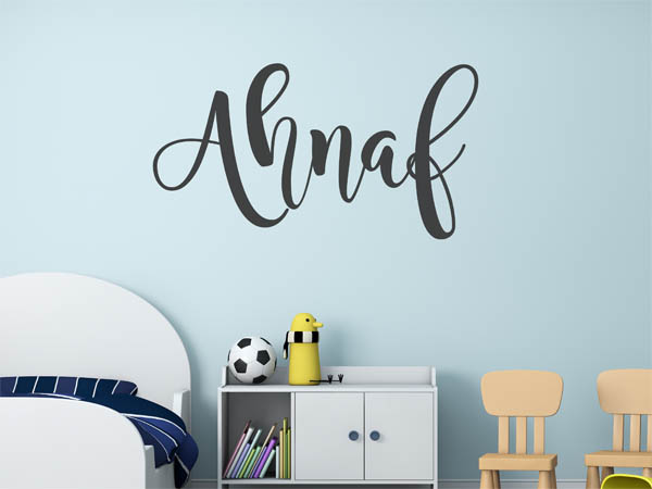 Wandtattoo Ahnaf in Handschrift