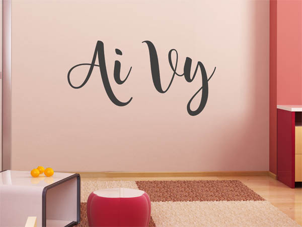 Wandtattoo Ai Vy in Handschrift