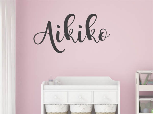 Wandtattoo Aikiko in Handschrift