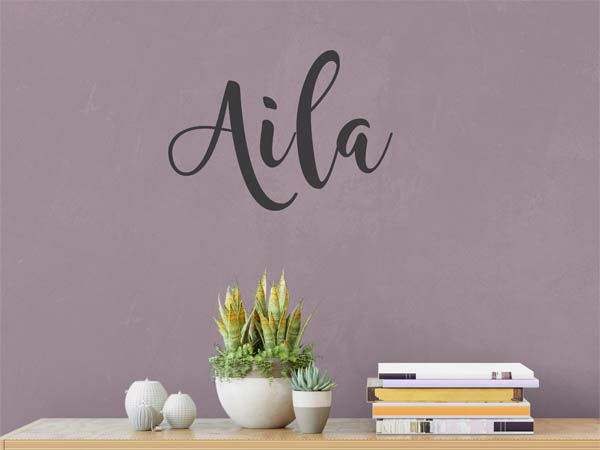 Wandtattoo Aila in Handschrift