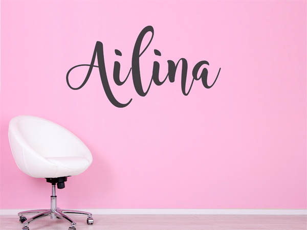 Wandtattoo Ailina in Handschrift
