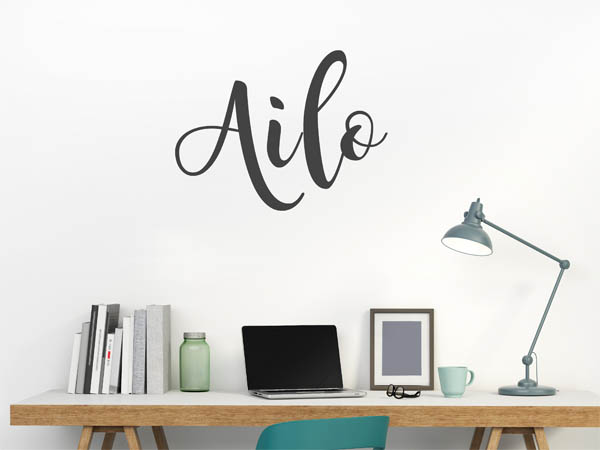 Wandtattoo Ailo in Handschrift