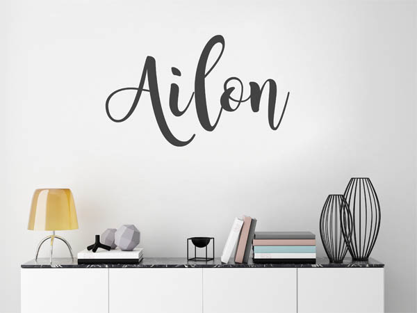 Wandtattoo Ailon in Handschrift