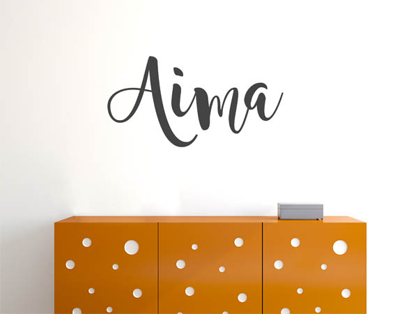 Wandtattoo Aima in Handschrift