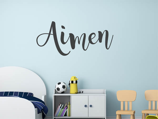Wandtattoo Aimen in Handschrift