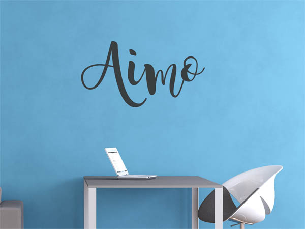 Wandtattoo Aimo in Handschrift