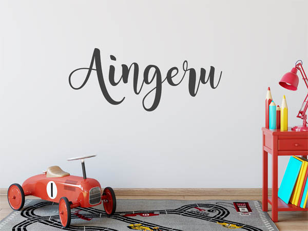 Wandtattoo Aingeru in Handschrift