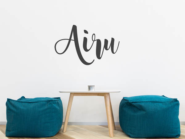 Wandtattoo Airu in Handschrift