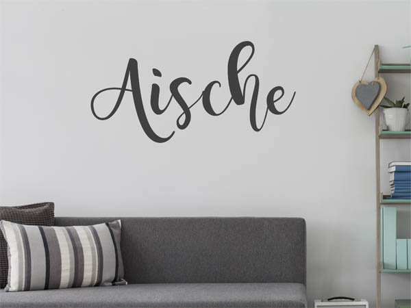 Wandtattoo Aische in Handschrift