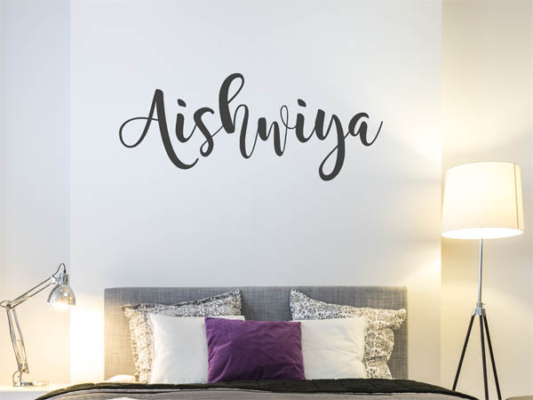Wandtattoo Aishwiya in Handschrift