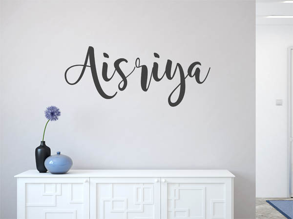 Wandtattoo Aisriya in Handschrift