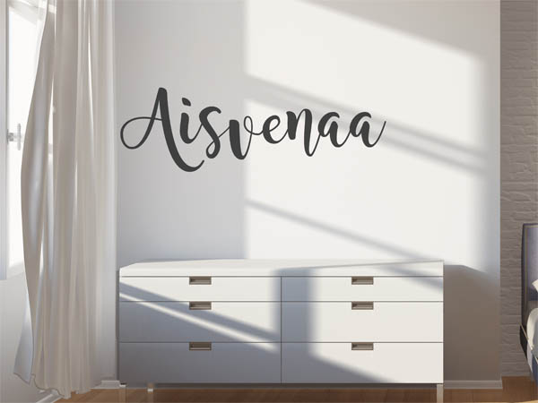 Wandtattoo Aisvenaa in Handschrift