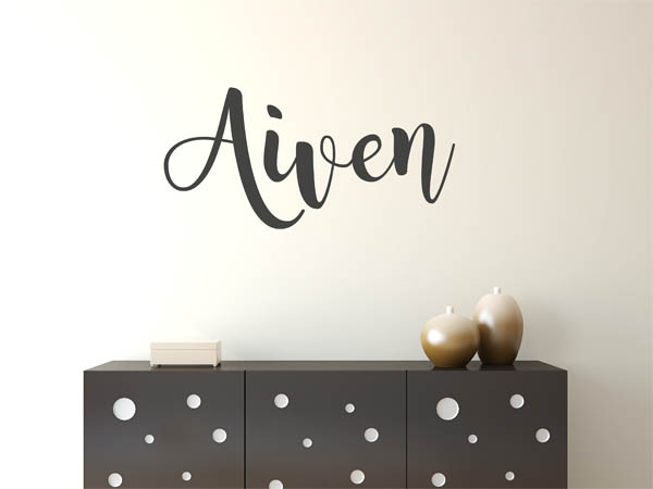 Wandtattoo Aiven in Handschrift