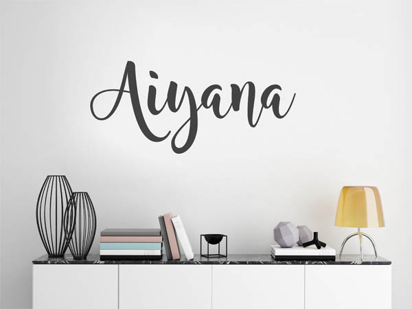 Wandtattoo Aiyana in Handschrift