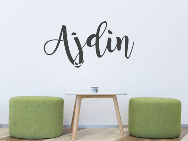 Wandtattoo Ajdin in Handschrift