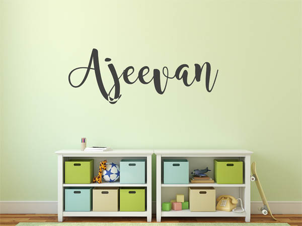 Wandtattoo Ajeevan in Handschrift