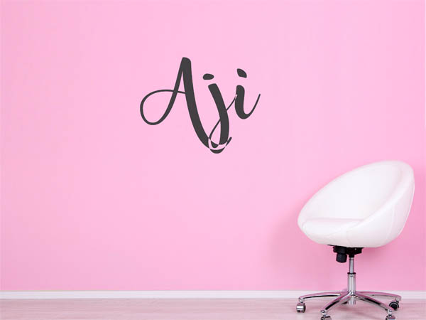 Wandtattoo Aji in Handschrift