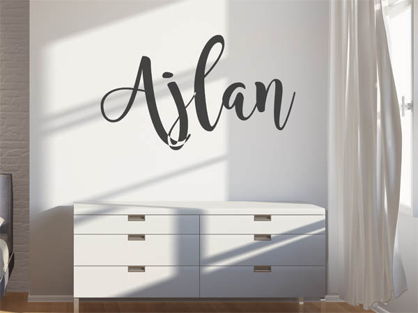 Wandtattoo Ajlan in Handschrift