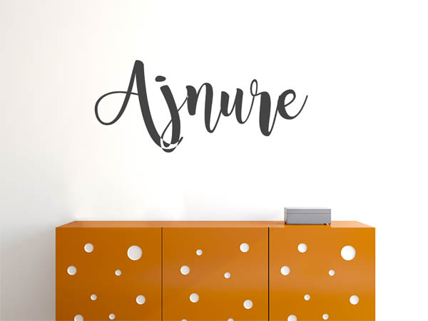 Wandtattoo Ajnure in Handschrift