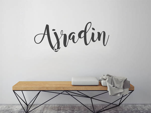 Wandtattoo Ajradin in Handschrift
