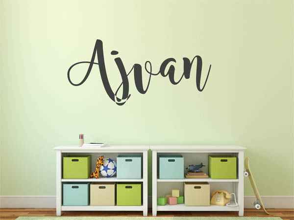 Wandtattoo Ajvan in Handschrift
