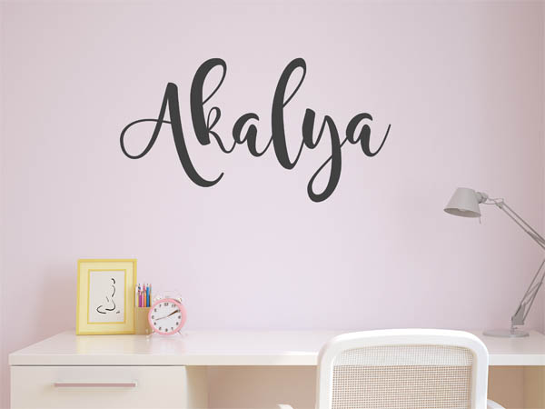 Wandtattoo Akalya in Handschrift