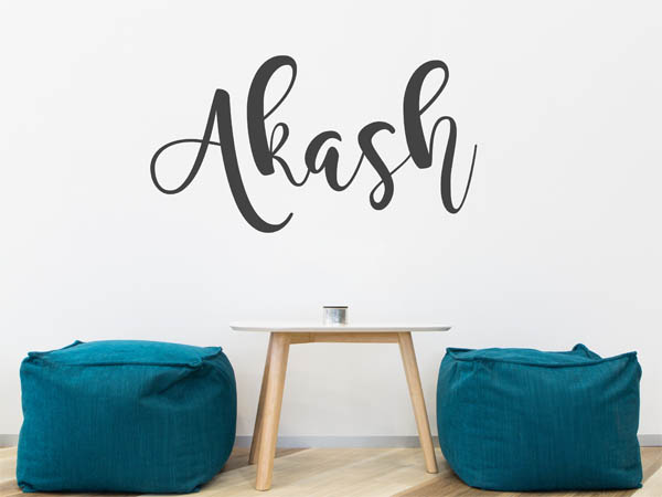 Wandtattoo Akash in Handschrift