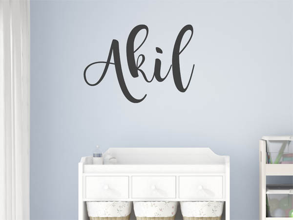 Wandtattoo Akil in Handschrift