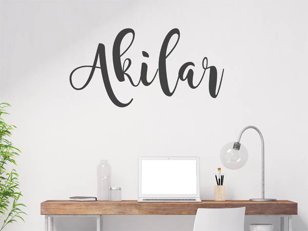 Wandtattoo Akilar in Handschrift