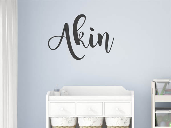 Wandtattoo Akin in Handschrift