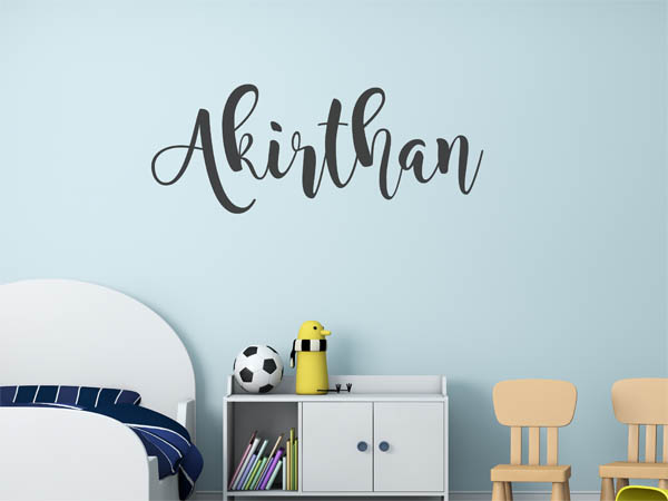 Wandtattoo Akirthan in Handschrift