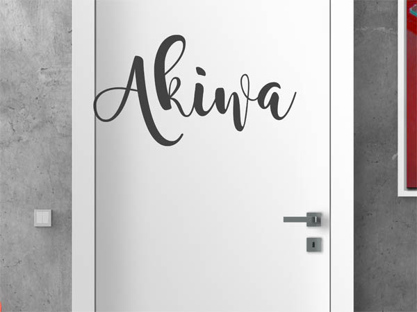 Wandtattoo Akiwa in Handschrift