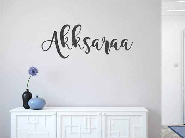 Wandtattoo Akksaraa in Handschrift