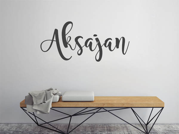 Wandtattoo Aksajan in Handschrift